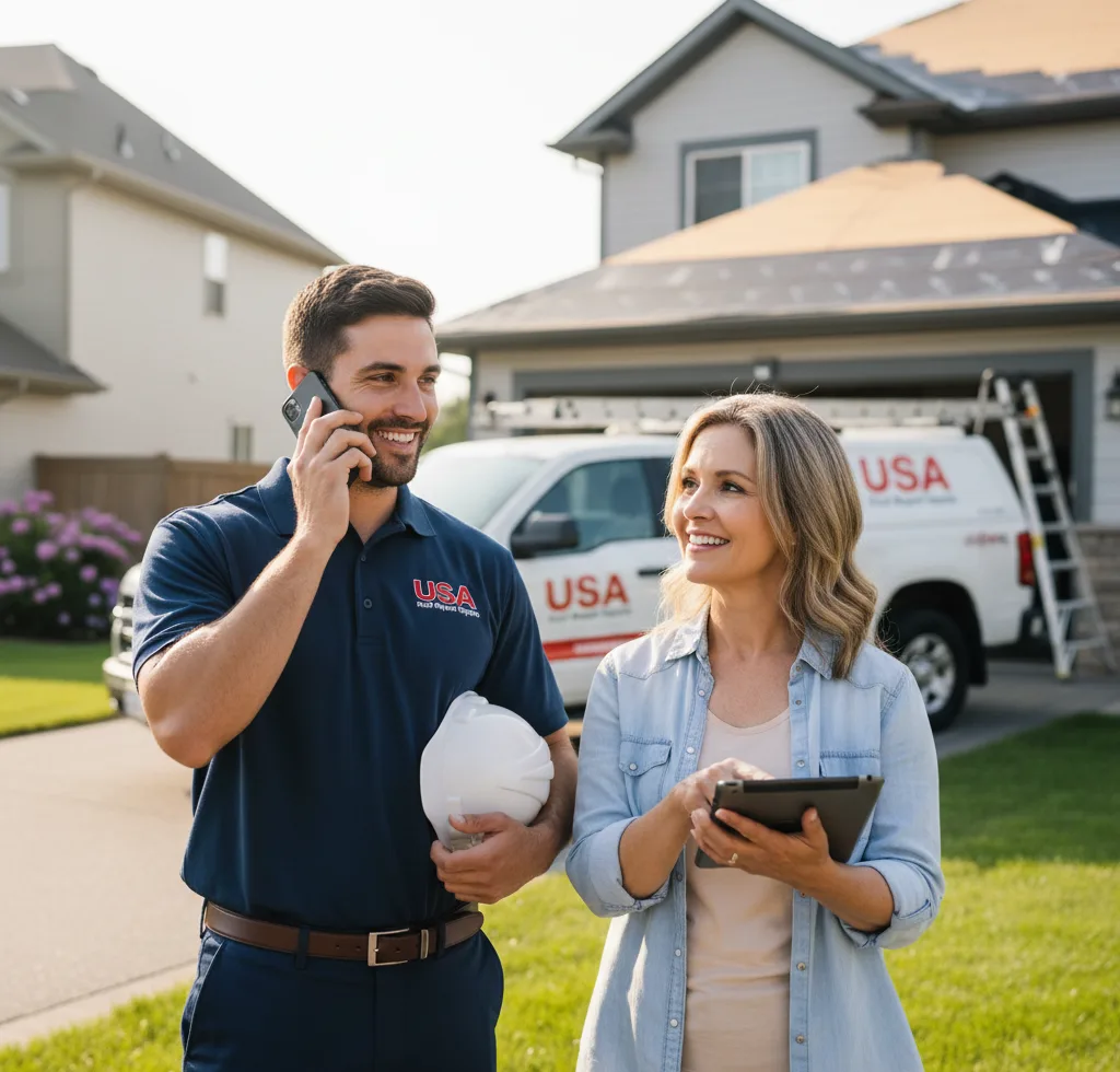 USA Roof Repair Experts customer support in Norman